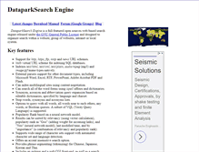 Tablet Screenshot of dataparksearch.org